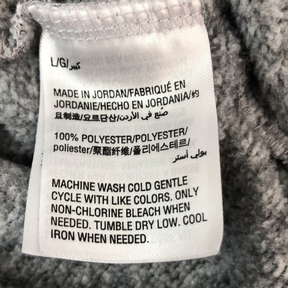 Ideology Cowl Neck Crossover Hem Fleece Sweatshirt Large - Picture 8 of 8